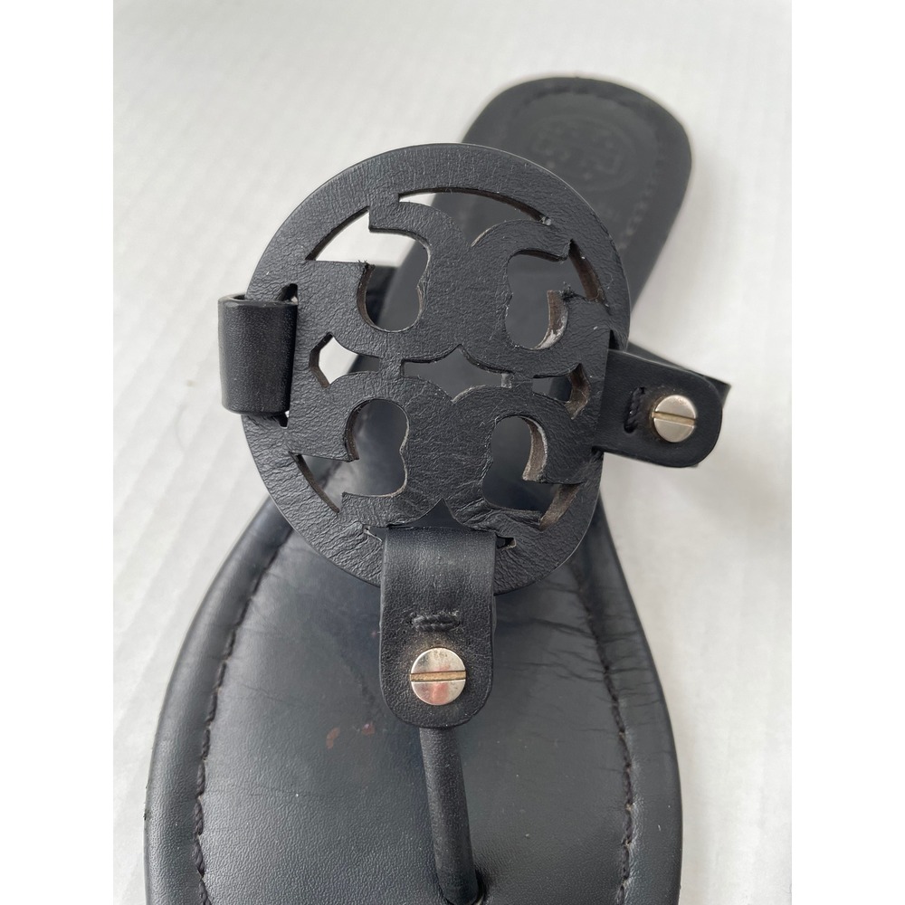 Tory Burch Black Sandals 7M made in Brazil - Picture 6 of 8